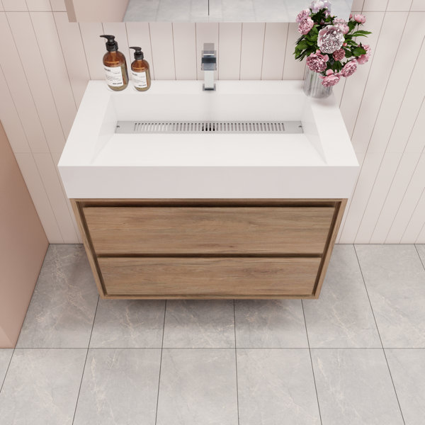 Better Vanity Victoria 36'' Single Bathroom Vanity with Acrylic Top
